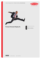 Fronius Personal Display DL Operating Instructions Manual