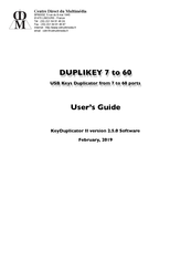 CDM DUPLIKEY32 User Manual