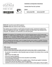 Astria NorthernOak27MP Installation And Operation Instructions Manual