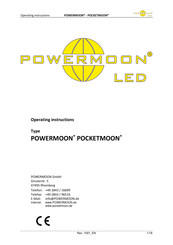 POWERMOON POCKETMOON Operating Instructions Manual