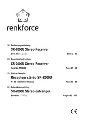 Renkforce SR-2000U Operating Instructions Manual