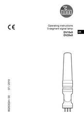 IFM DV15 0 Series Operating Instructions Manual