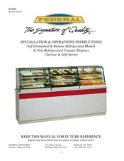 Federal CD4828SS Installation & Operation Instructions