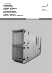 Zehnder Rittling ComfoAir XL Eco 6000 CFE Installer Manual