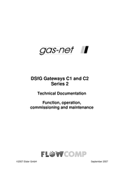 FLOWCOMP GAS-NET C2 Technical Documentation Manual