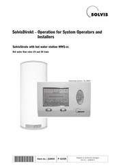 Solvis SolvisStrato Operation For System Operators And Installers