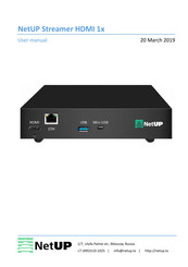 NetUP Streamer HDMI 1x User Manual