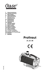 Oase Profinaut 27 Operating Instructions Manual