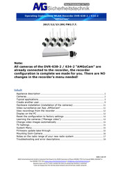 AMG Sicherheitstechnik AMGoCam DVR-634-2 Operating Instructions Manual