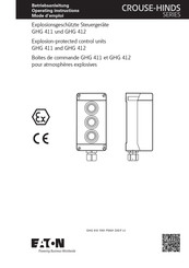 Eaton CROUSE-HINDS Series Operating Instructions Manual