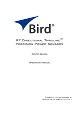 BIRD Thruline 4028A250K Operation Manual