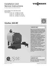 Viessmann Vitoflex RF 540 Installation And Service Instructions Manual