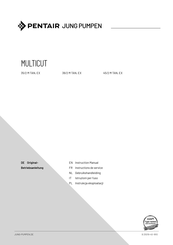 Pentair Jung Pumpen MULTICUT Series Instruction Manual