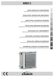 Galletti AREO C Series Installation, Operation And Maintenance Manual
