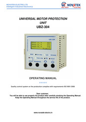 Novatek UBZ-304 Operating Manual