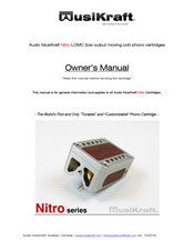 Musikraft Nitro Magnesium Series Owner's Manual