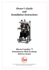 Rheem Crossflow RD800 Owner's Manual And Installation Instructions