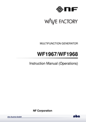 NF WAVE FACTORY WF1967 Instruction Manual (Operations