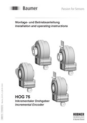 Baumer HOG 75 Installation And Operating Instructions Manual