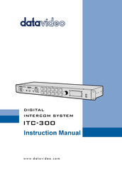 Datavideo ITC-300 Instruction Manual