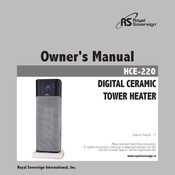 Royal Sovereign HCE-220 Owner's Manual