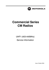 Motorola Commercial CM Series Service Information