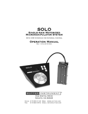 Sutter Instrument SOLO Operation Manual