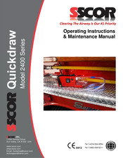 SSCOR Quickdraw 2400 Series Operating Instructions & Maintenance Manual