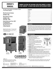 Cambro Ultra Pan Carrier H Series Owner's Manual