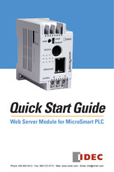 IDEC MicroSmart Series Quick Start Manual