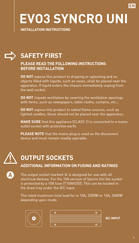 Isotek EVO3 SYNCRO UNI Installation Instructions Manual