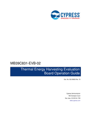 Cypress MB39C831-EVB-02 Operation Manual