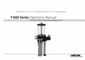 Ametek T-600 Series Operation Manual