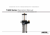 Ametek T-620H-CPF Operation Manual