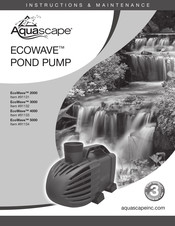 AquaScape EcoWave 5000 Instructions & Maintenance