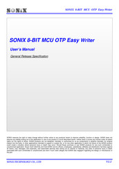SONiX SN8P2700A Series User Manual