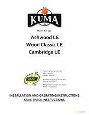 Kuma Stoves K-250 Cambridge LE Installation And Operating Instructions Manual