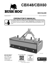 Bush Hog TOUGH CBX60 Operator's Manual