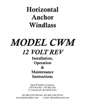 Ideal Windlass CWM Installation, Operation & Maintenance Instructions Manual