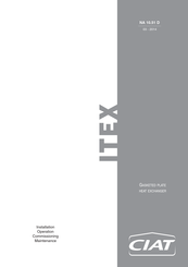 CIAT ITEX NA 10.51 D Installation, Operation, Commissioning, Maintenance