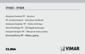 Vimar Clima 01924 Instruction Handbook Manual