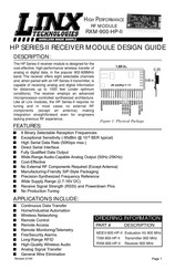 Linx HP SERIES-II Design Manual