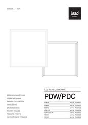 LEAD dynamic PDW60 Operating Manual