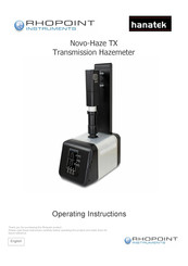 Rhopoint Hanatek Novo-Haze TX Operating Instructions Manual
