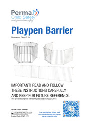 Perma child safety Playpen Barrier User Manual