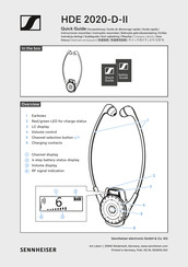 Sennheiser HDE 2020-D-II - Quick Manual