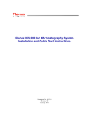 Thermo Scientific Dionex ICS-900 Installation And Quick Start Instructions