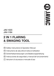 JAVAC JAV-1023 Safety Instructions & Operation Manual