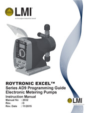 Accudyne Industries LMI ROYTRONIC EXCEL AD9 Series Instruction Manual