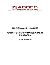 Acces I/O Products 104-AIO16A User Manual